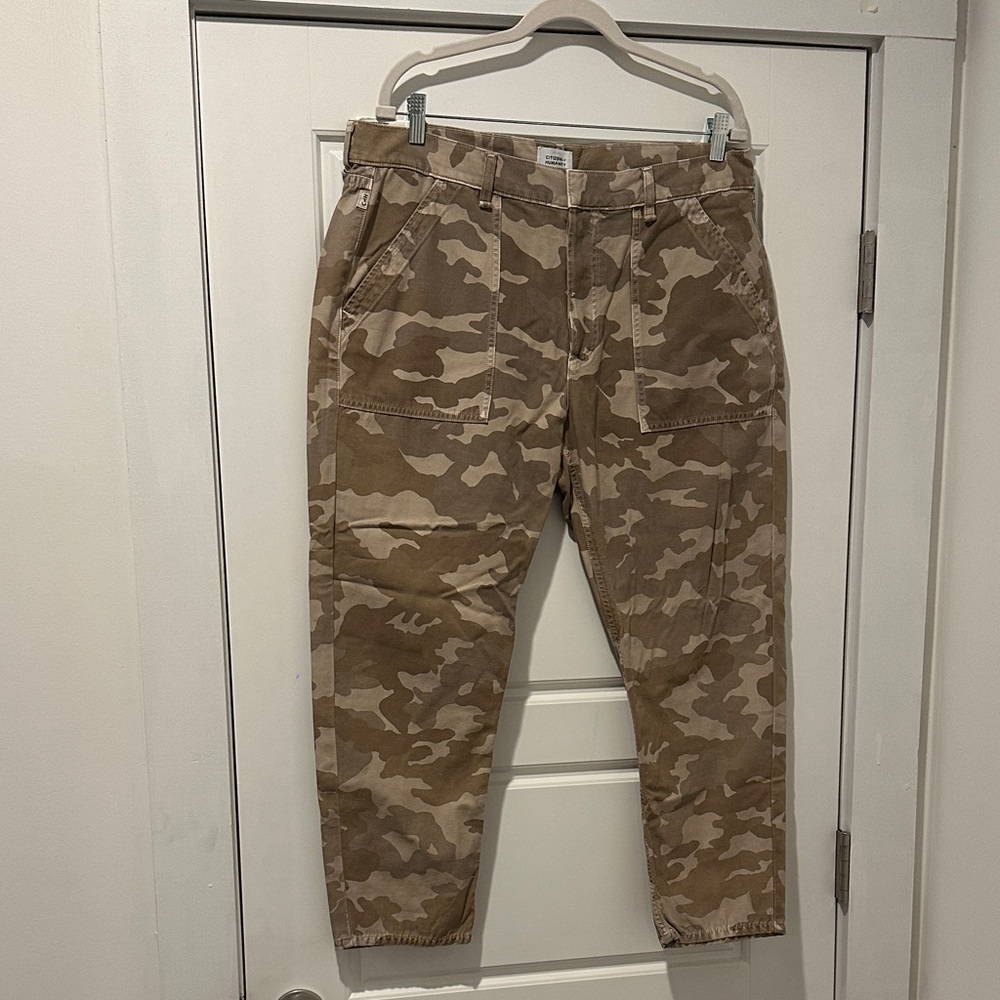 Citizens Of Humanity Tan Camo Cargo Pants
